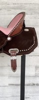 Selle Western en cuir de vachette véritable Kid Wade Tree Fork Premium pour le roping, le ranch, l'équitation anglaise, la course de chevaux, Inde, Barkat, Outre-mer