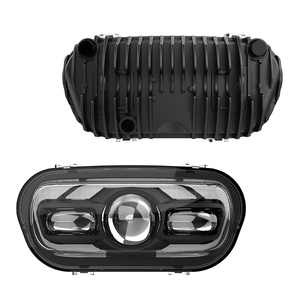 Faro LED para Motocicleta con Certificación DOT, Luz Alta y Baja, Estilo King <span class=keywords><strong>Fat</strong></span> Boy para Harley <span class=keywords><strong>Fat</strong></span> <span class=keywords><strong>Bob</strong></span> 2008-<span class=keywords><strong>2019</strong></span> - Product Image 3