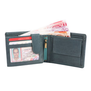 Portefeuille à deux volets pour hommes de qualité supérieure en cuir véritable avec conception de cow-boy de sculpture de cheval occidental pour cadeau de Noël - Product Image 6