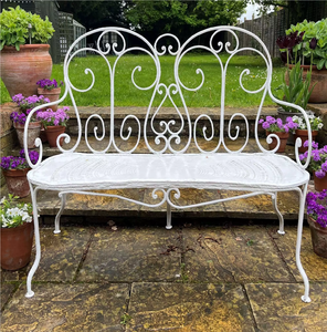 Patio parc jardin métal extérieur décoratif banc en fonte extérieur jardin classique finition vente chaude banc Antique Patio - Product Image 6