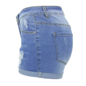 Pantalones cortos de mezclilla de verano para mujer Pantalones cortos Jeans Fly Pockets hechos a medida Frayed Raw Ripped Denim shorts Mujeres Casual Leopard S, skinny - Product Image 3