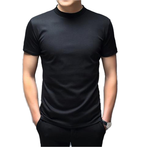 OEM sur mesure hommes 100% coton T-shirt coupe ajustée confortable conception chaude couleur unie coupe ample sérigraphie lettre - Product Image 5