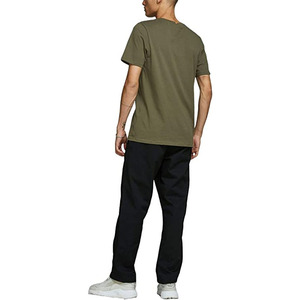 T-shirt d'été 100 % coton pour homme, respirant et brodé, imprimé uni, manches courtes, tissu tricoté, design simple - Product Image 2