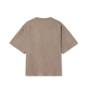 T-shirts surdimensionnés pour hommes T-shirts 100% col épais en coton épais uni surdimensionné col montant T-shirts pour hommes - Product Image 6