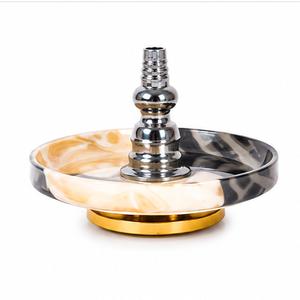 Marble Slim Tower Hookah – Luxury Marble & Stainless Steel Handmade Shisha - Product Image 2