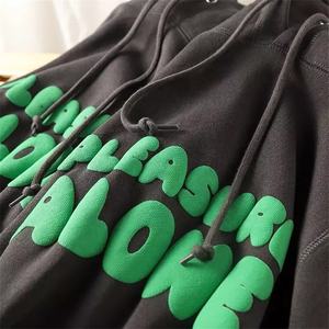 Sudadera con Capucha Unisex de Talla Grande para Adultos, con Logotipo Personalizado, de Algodón, Estilo Holgado, con Forro de Felpa Francesa, Estampado 3D Impermeable - Product Image 2