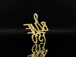 Colgante de Hip Hop Personalizado de Acero Inoxidable con Diamantes y Caja de Regalo - Product Image 5