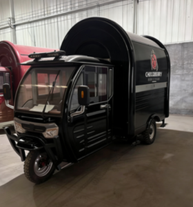 รถขายอาหารเคลื่อนที่ไฟฟ้าสามล้อ ขายฮอทดอก พิซซ่า กาแฟ ไก่ทอด รถพ่วงขายอาหาร ตุ๊กตุ๊ก ขายในสหรัฐอเมริกา - Product Image 2