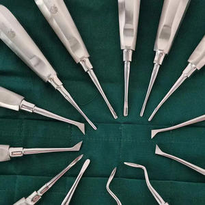 Elevador Dental Extracción de dientes Fórceps de extracción de dientes Elevador de raíz de acero inoxidable conjunto dental instrumentos quirúrgicos - Product Image 5