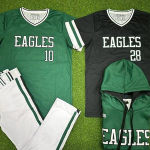 Venta al por Mayor de Conjuntos de Camisetas de Béisbol Transpirables con Estampado por Sublimación Personalizado de la Mejor Calidad, Ropa Deportiva 100% Poliéster de Secado Rápido - Product Image 2