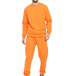 Conjunto de sudadera y pantalón de chándal para hombre personalizado conjunto de 2 piezas de algodón liso para correr conjunto de sudadera y pantalones de chándal unisex - Product Image 2