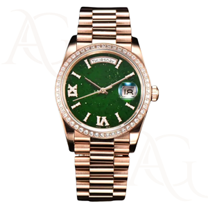 Esfera de reloj Vintage Aventurina verde natural para hacer relojes a precio de fábrica Disco plano de piedras preciosas Esfera verde - Product Image 2