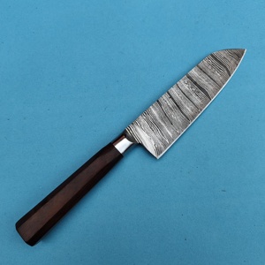 Cuchillo Santoku de Chef de acero de Damasco hecho a mano con mango de madera, cuchillo japonés de cocina, cuchillo de precio barato de último diseño, novedad - Product Image 2