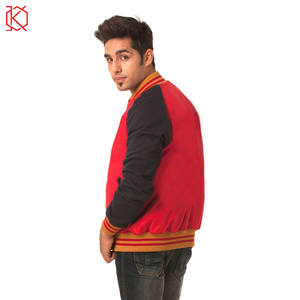 Chaquetas universitarias para hombre con logotipo personalizado, chaquetas universitarias de talla grande con proceso de abrigo sin cuello y diseño liso, venta al por mayor - Product Image 4