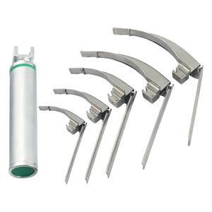 Vente flash Laryngoscope McCoy en acier inoxydable à fibre optique Outil avancé de gestion des voies respiratoires Kit de lames de laryngoscope Diagnostic ORL - Product Image 1