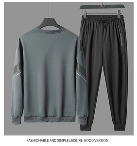 2023ชุดวอร์มลำลองสำหรับผู้ชาย, ชุดวอร์มสองชิ้น + กางเกงฮิปฮอปแฟชั่นสตรีทแวร์5XL ฤดูใบไม้ร่วง - Product Image 5
