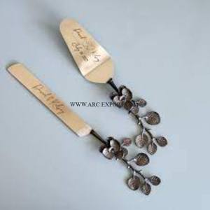 Cuchillos para Servir Pastel de Metal de Calidad Deluxe Más Vendidos, Decoración de Mesa para el Hogar, Cocina y Eventos de Boda, Artículos para Fiestas - Product Image 1