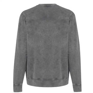 Sudadera de Hombre con Lavado Ácido, Sudadera de Algodón Grueso con Forro Polar, Corte Holgado, Sudadera de Algodón con Lavado Ácido, Ropa Urbana para Hombre - Product Image 3