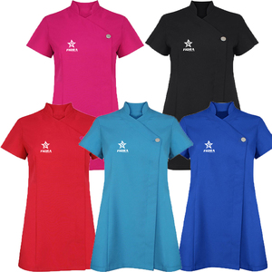 OEM Offre Spéciale unisexe médecin infirmière uniformes clinique gommage à manches courtes hauts taille imprimé gommage ensembles pour l'hôpital salon de beauté utilisation - Product Image 1