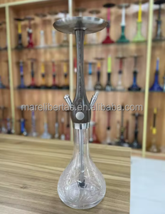 Cachimba Portátil Moderna de Gran Venta, Shisha con Tubo de Silicona con Acabado Espejo, Narguile Ligero con Base de Vidrio y Embalaje Resistente - Product Image 2