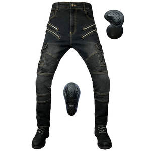 Pantalones vaqueros de motocicleta para hombre, Jeans de alta calidad con bolsillos, hechos en fábrica, precio barato - Product Image 2