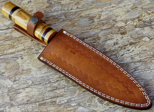 มีดทำครัวมืออาชีพสไตล์ญี่ปุ่น ผลิตในปากีสถาน คุณภาพสูง ผลิตจากเหล็กดามัสกัส VG-10 ด้ามไม้ ใช้กับเครื่องล้างจานได้ - Product Image 4