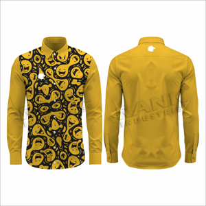 Idéal pour les tenues décontractées professionnelles et les sorties du week-end, chemises décontractées pour hommes en tissu twill avec manches longues. - Product Image 3
