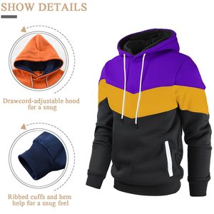 เสื้อสเวตเตอร์แบบสวมศีรษะโอเวอร์ไซส์ใส่ได้ทั้งชายและหญิงเสื้อสเวตเตอร์แบบสวมหัวผ้าคอตตอนเนื้อหนาทรงหลวมออกแบบโลโก้ได้ตามต้องการ - Product Image 3