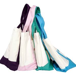 Bolsa de Mano de Lona Reciclada Ecológica para Mujer, Duradera, Plegable, con Bolsillo con Cremallera, Logotipo Impreso, para Fiestas de Fin de Semana, Playa - Product Image 6