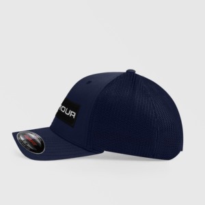 Casquette de camionneur GA Sports marine 6 panneaux en coton et polyester avec logo imprimé sur maille/toile, personnalisable, style tendance, brodée - Product Image 2