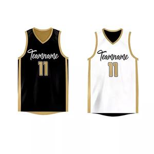 Venta Directa de Fábrica, Camiseta de Baloncesto Unisex Personalizada, Transpirable, de Secado Rápido, Reversible, sin Mangas, Uniforme Estampado, 100% Poliéster - Product Image 1