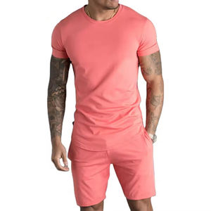Ensemble court décontracté pour homme, nouvelle collection été, t-shirt à manches courtes et short, vêtements de marque pour homme, ensemble 2 pièces, qualité supérieure, vente en gros - Product Image 1
