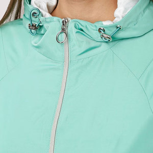 Service OEM Veste à capuche résistante à l'eau avec fermeture éclair Vestes coupe-vent pour femmes très vendues - Product Image 5