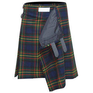 Usine en gros personnalisé Style britannique écossais Plaid tissé Double face sergé teint en fil uniforme scolaire jupe tissu Kilts - Product Image 4