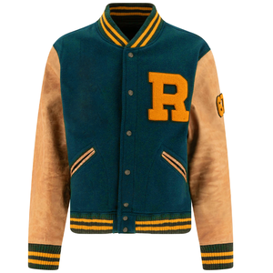 เสื้อแจ็กเก็ตทีมตัวแทนของผู้ชายเสื้อแจ็กเก็ตแบบปะติดสำหรับฤดูหนาวสไตล์สตรีทแบบลำลองมีกระดุม - Product Image 6