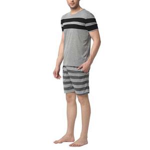 Buena calidad OEM diseño personalizado a rayas ropa de hombre de talla grande conjuntos de hombre 100% algodón poliéster verano hombres conjuntos gemelos para la venta - Product Image 2