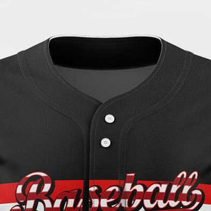 Camiseta de moda de alta calidad personalizada para hombres, camisetas de béisbol con botones deportivos de uniforme estampado, camiseta de béisbol - Product Image 6