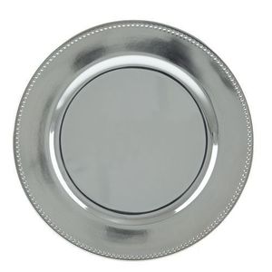 Assiette de présentation en métal gaufré, conçue pour les fêtes élégantes nécessitant une touche de luxe distinctive lors des repas - Product Image 2