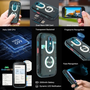 Unihertz Jelly Sao 4G Android 13 Toàn Cầu Phiên Bản Điện Thoại Di Động Với 8GB + 256GB Dual <span class=keywords><strong>Nano</strong></span> <span class=keywords><strong>Sim</strong></span> Bt 5.3 48MP Chính Máy Ảnh OTG - Product Image 4