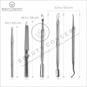 ชุดอุปกรณ์กำจัดหนังกำพร้าที่เล็บสแตนเลส6ชิ้นเป็นมิตรต่อสิ่งแวดล้อมสินค้าใหม่ล่าสุดแนวคิดด้านความงามจากต่างประเทศ - Product Image 3