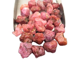 พลอยแซฟไฟร์หยาบธรรมชาติ10ชิ้น,หินหลวมไม่ผ่านการบำบัดสำหรับเก็บลูกปัดและงานฝีมือ - Product Image 1