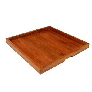 Plateau en bois fait main avec poignées vaisselle arrondie plats de service pour restaurant ou hôtel pour servir des aliments - Product Image 5