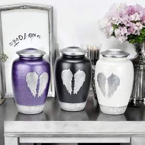 Ailes d'Ange Urne de crémation pour cendres humaines Grande urne de crémation avec velours Beg pour cendres Urnes de crémation humaine pour cendres - Product Image 6