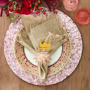 Tendance chaude 2025 assiette pour gâteau doux nacre assiette ronde pour la décoration de fête à la maison du Vietnam - Product Image 4