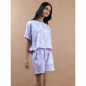 Chemise et short à motif solide et décontracté pour femmes Collection de vente en gros à chaud dans les tailles adultes - Product Image 3