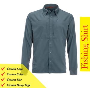 Camisa de Pesca para Hombre, Estilo Casual, Transpirable, Personalizada, de Spandex/Poliéster, con Protección Solar UPF 50+, Manga Larga, Cierre de Botones, Talla Grande - Product Image 5