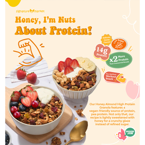 Granola de Almendras con Miel Signature Market, Alta en Proteínas, Baja en Azúcar, Cereal para Adultos - Product Image 6