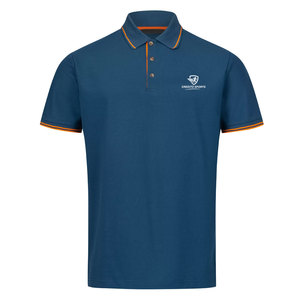 Polo homme sur mesure grande taille, couleur unie, tissu respirant, logo personnalisé, en vente - Product Image 1