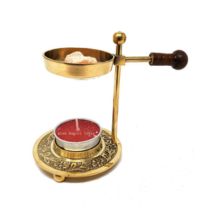 High Quality Reasonable Price Gold Finished Incense Burner <b>Adjustable</b> Burner Wood <b>Knob</b> for Home Office Fragrance Censer Burner - Product Image 1