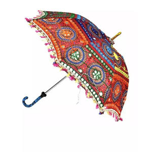 Paraguas Metálico Manual con Panel de Encaje, Paraguas Metálico Plegable, Paraguas de Panel para Bodas, Control Manual, Protección Solar, UM71 - Product Image 6